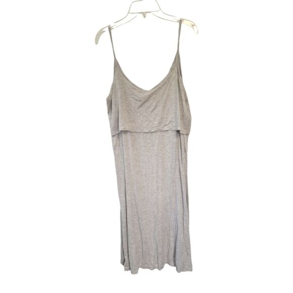 Old Navy Maternity Sunday Sleep Dress in Gray Size Medium - Picture 1 of 6